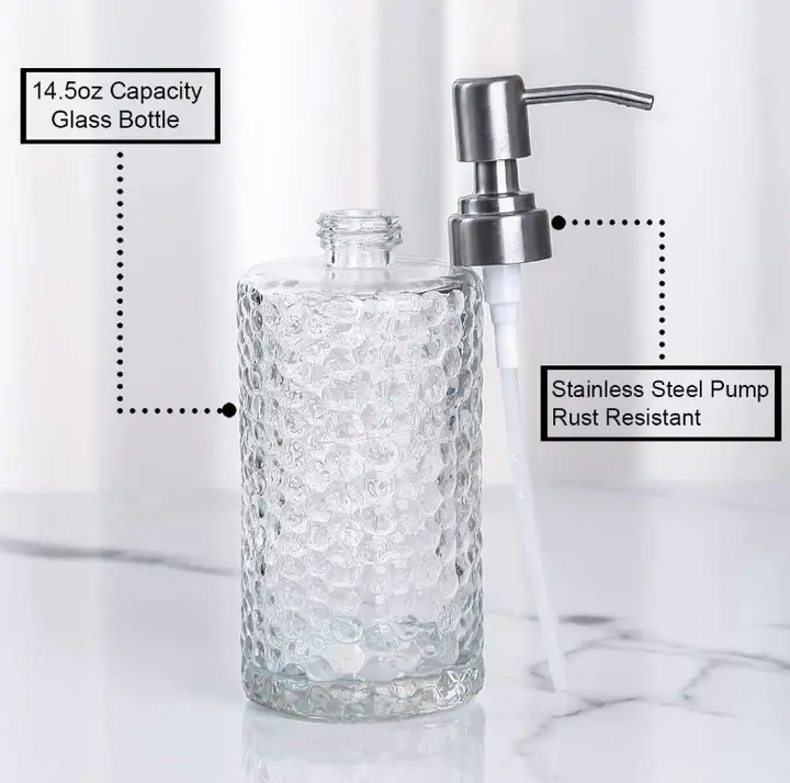 Glass Hand Soap Dispenser - - Cosyee 5