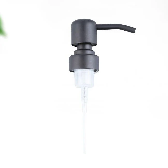 Black Painted 28mm Metal Shampoo Pump Stainless Steel Foaming Dispenser Pump FP-10S 1