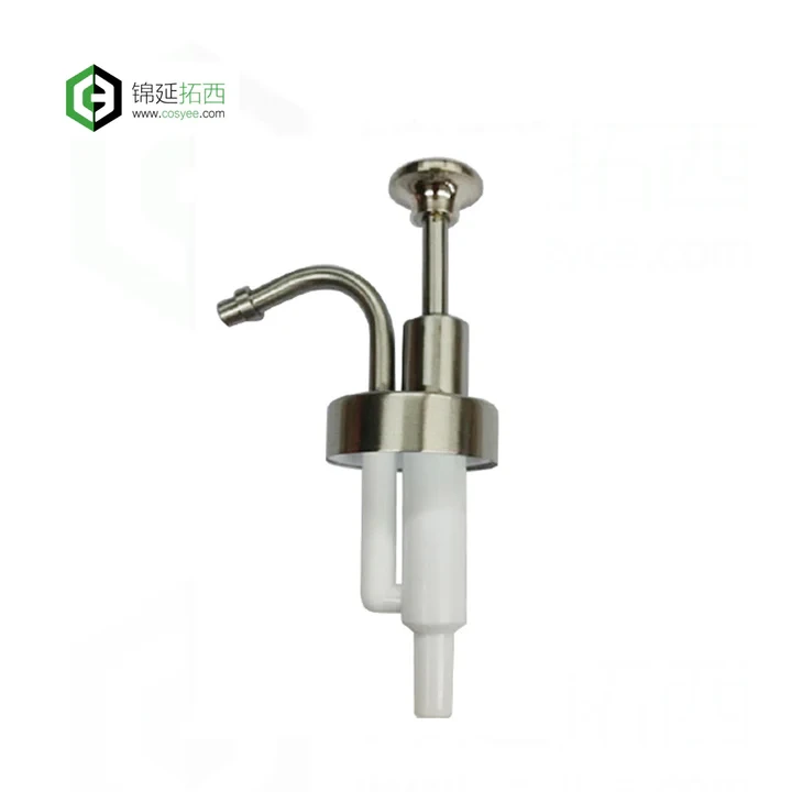 Bouteille distributrice de savon avec pompe à filetage 33mm, pompe à savon liquide en acier inoxydable, Nickel satiné CB-13 1