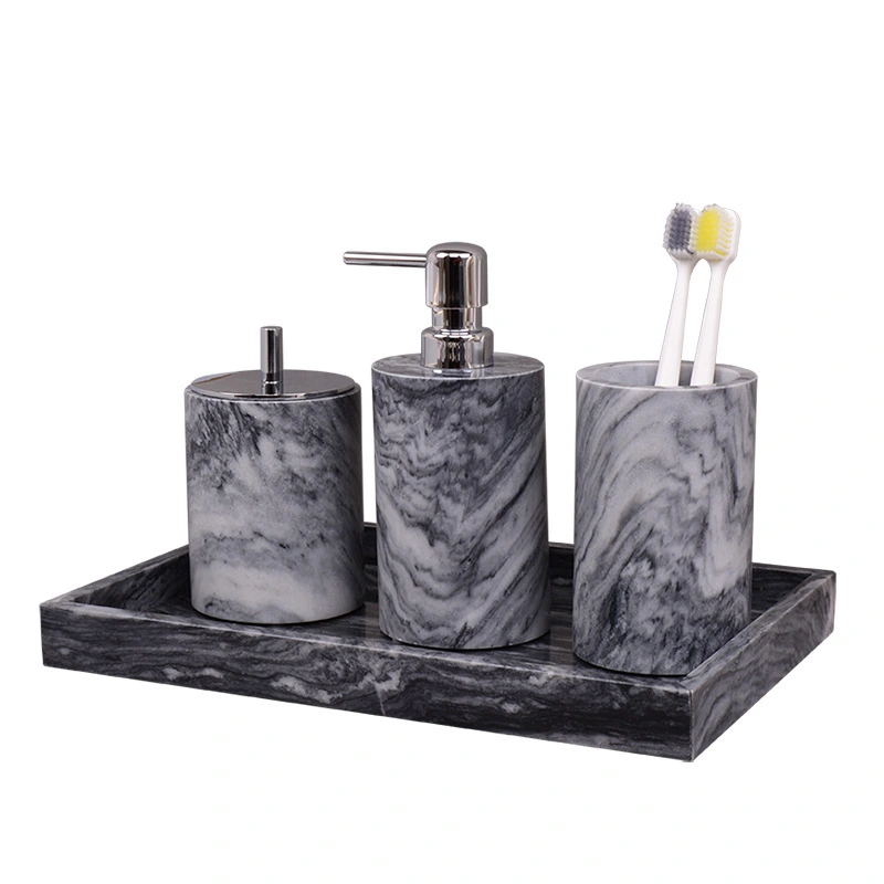 Marble European Light Luxury Bathroom Five-Piece Set MB-16 1