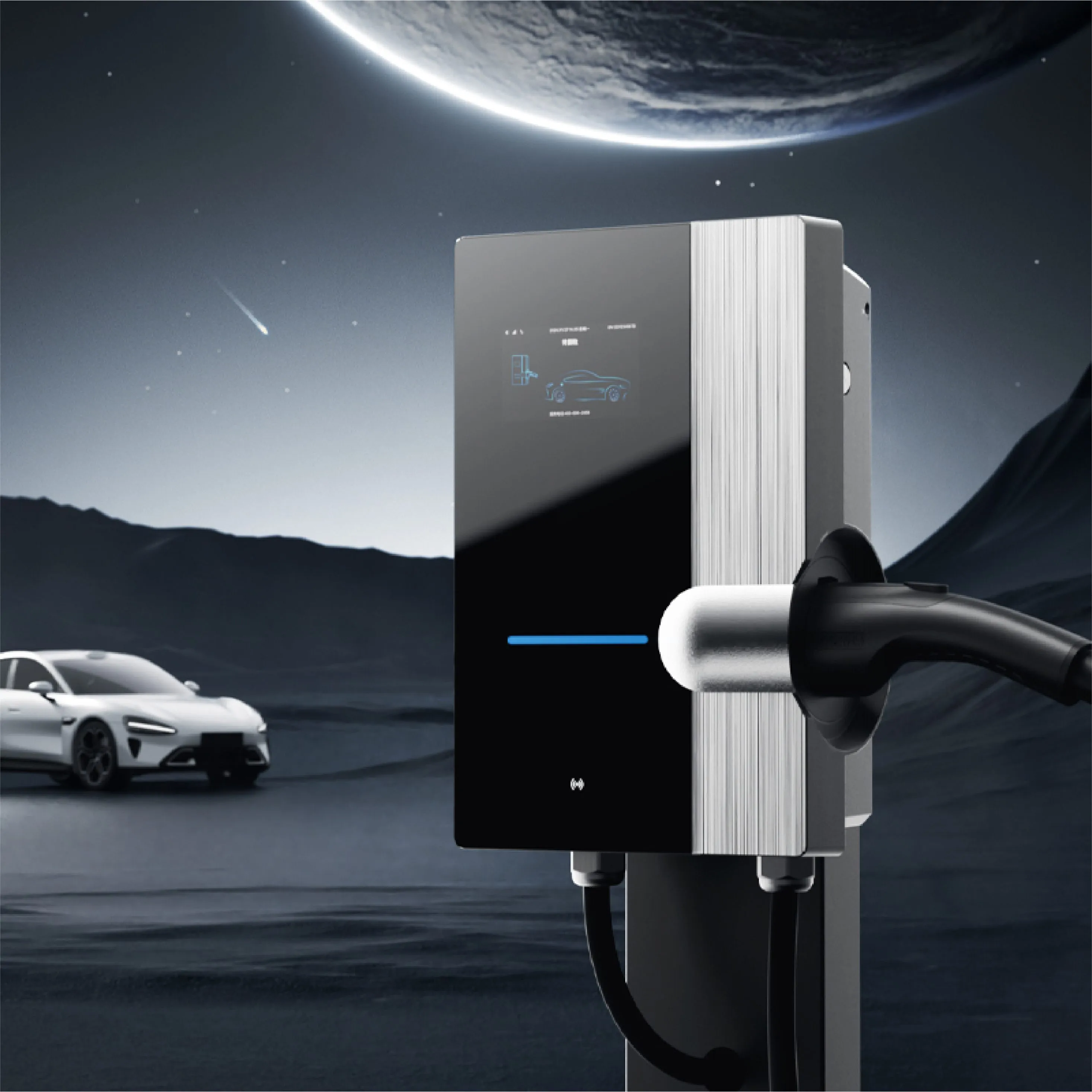 Arctic to Desert EV Charger -30°C to 50°C Operation 7KW 11KW 22KW IP65 IK08 Industrial Grade Charging Station for Electric Car 1