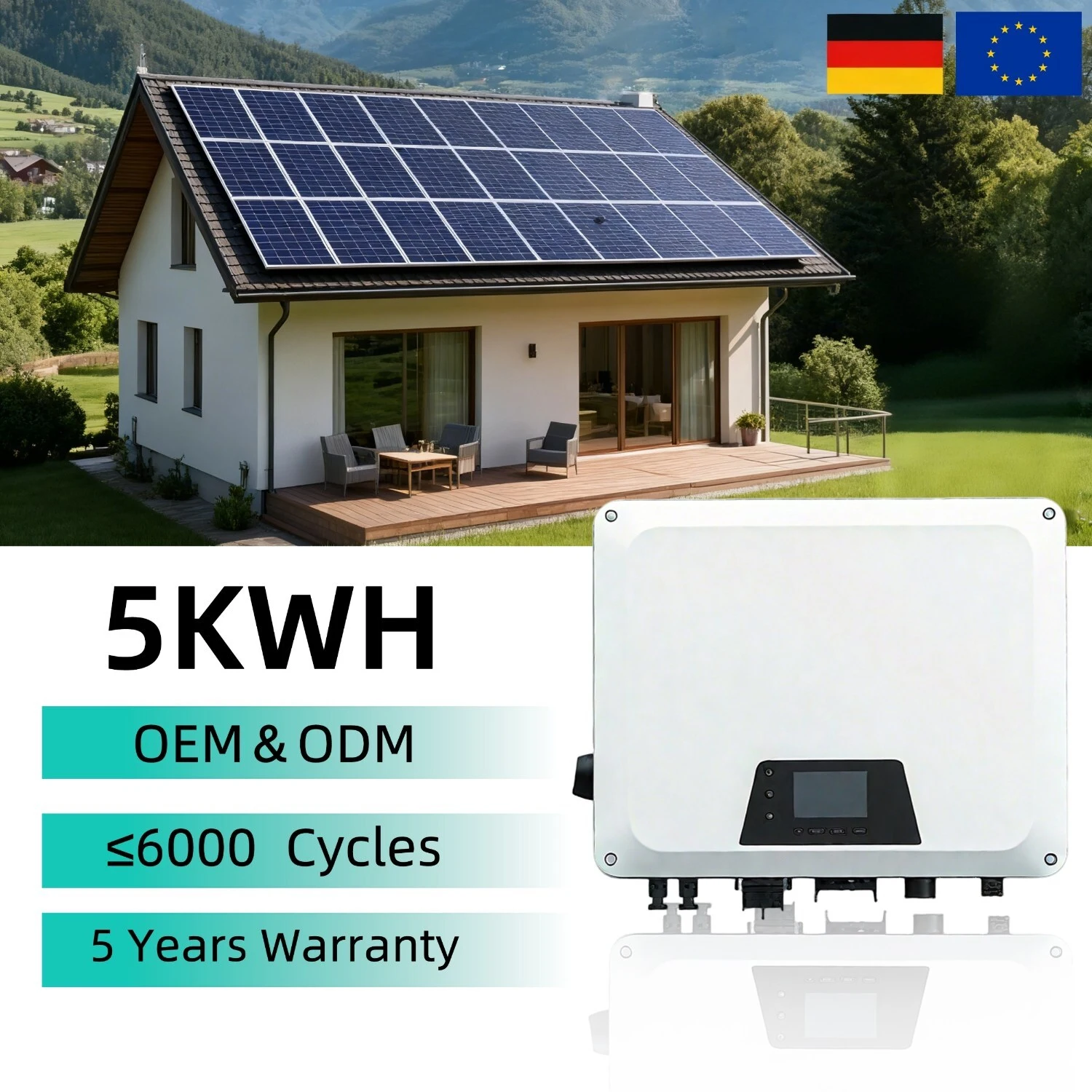 Batteries Home Solar Battery Storage System 10kWh All in One Ess Inverter and Lithium Battery 1