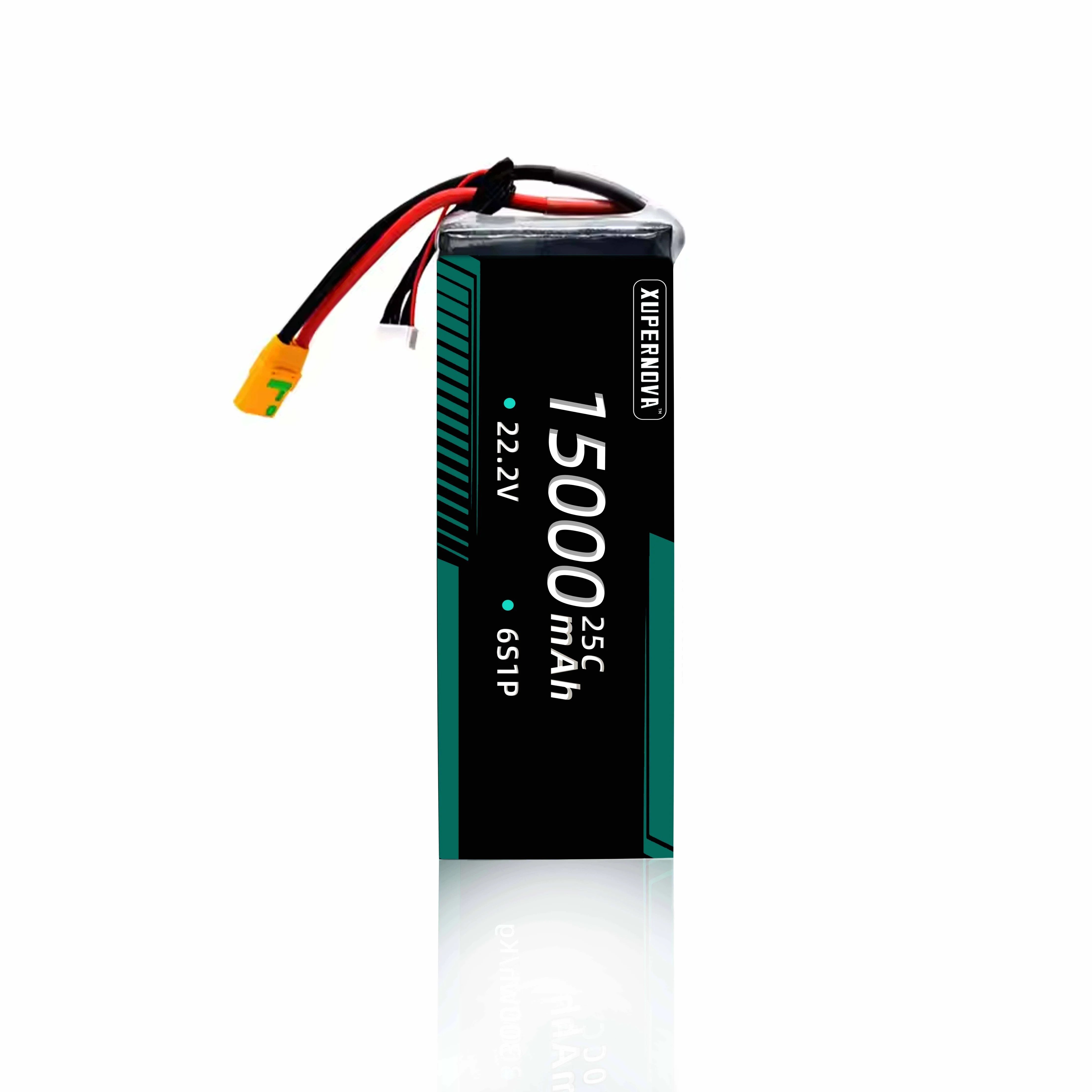 High-Rate High Voltage Drone Battery 6S 15000mAh 25C 22.2V 6S Drone Llipo Battery for FPV Frame 7/8/10inch FPV Battery 1