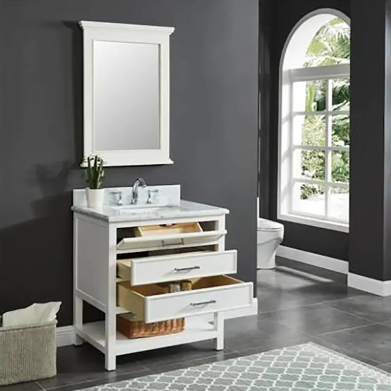 Bulk Production Supernalway Furniture Modern Wood Bathroom Cabinets for Storage 2