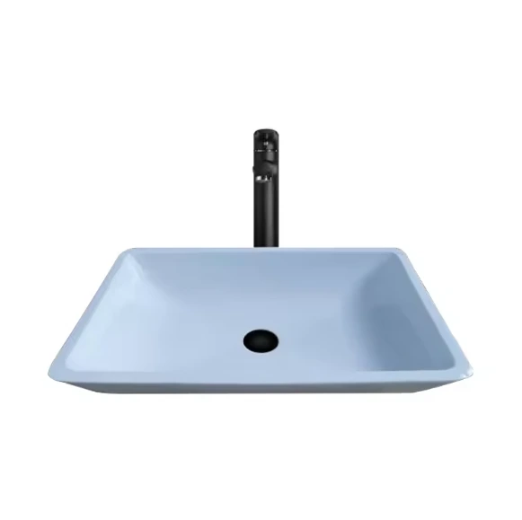 Classic Design Glass Countertop White Wash Basin Art Basin 1