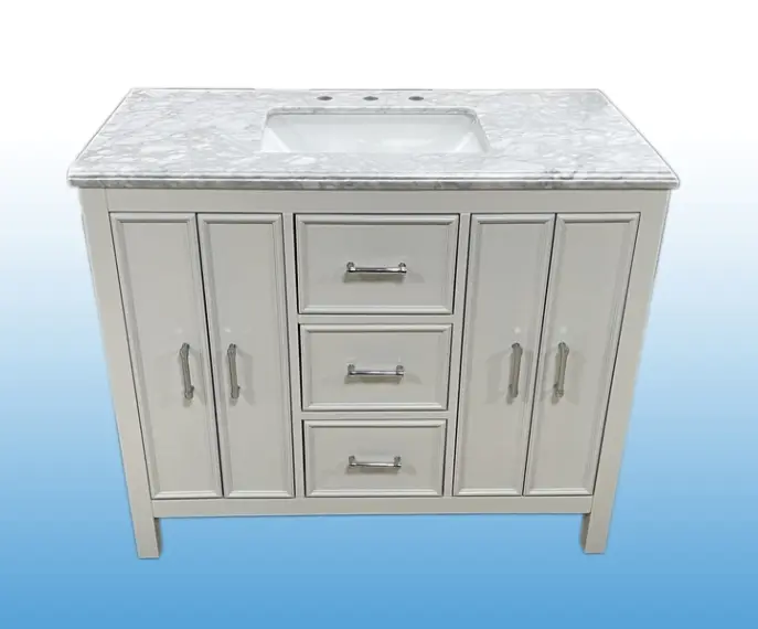Cost-effective Modern Gray Bathroom Vanity Price List | Supernalway Furniture 3
