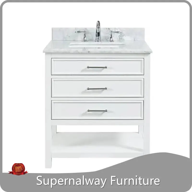 Bulk Production Supernalway Furniture Modern Wood Bathroom Cabinets for Storage 1