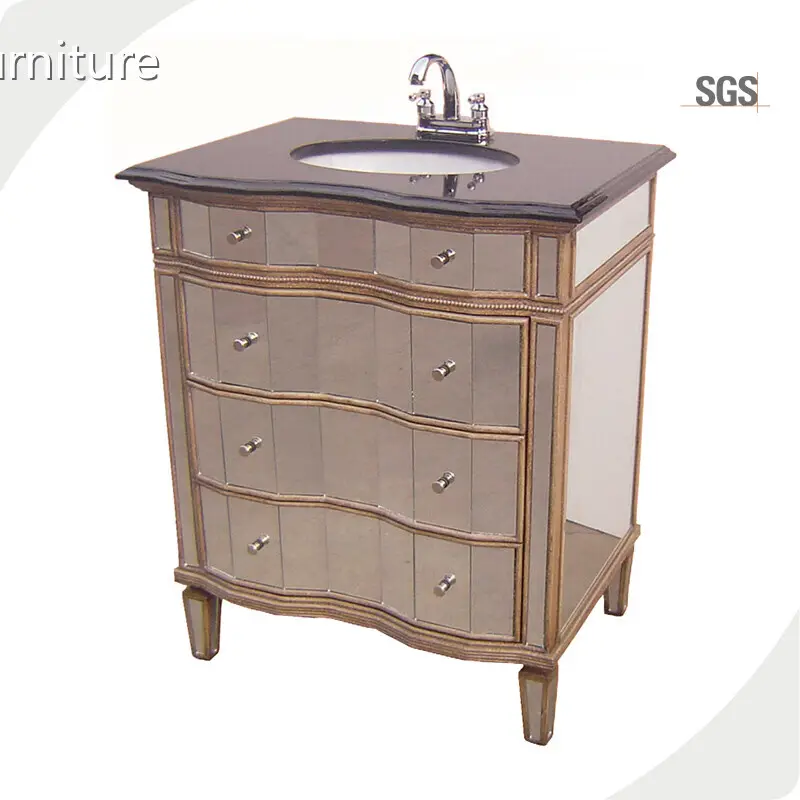 Wood Vintage Vanity From China for Bathroom Supernalway Furniture 1