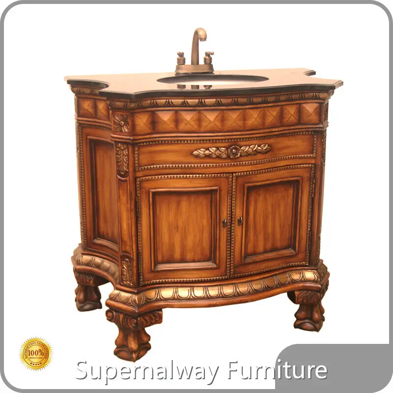 Vintage Wood Vanity Supernalway Furniture Brand 1