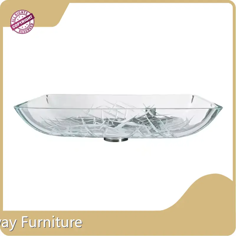 Newly Glass Sink Factory for Face Washing 1