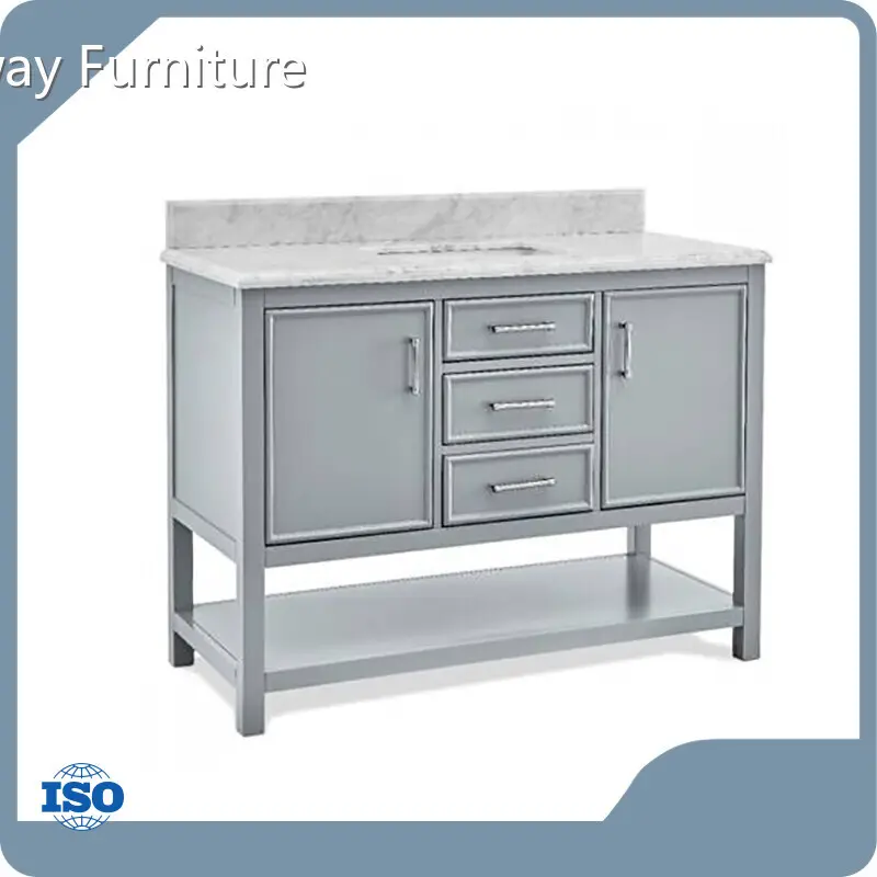 Bathroom Vanity with Makeup Table Supernalway Furniture Brand Overseas Market 1