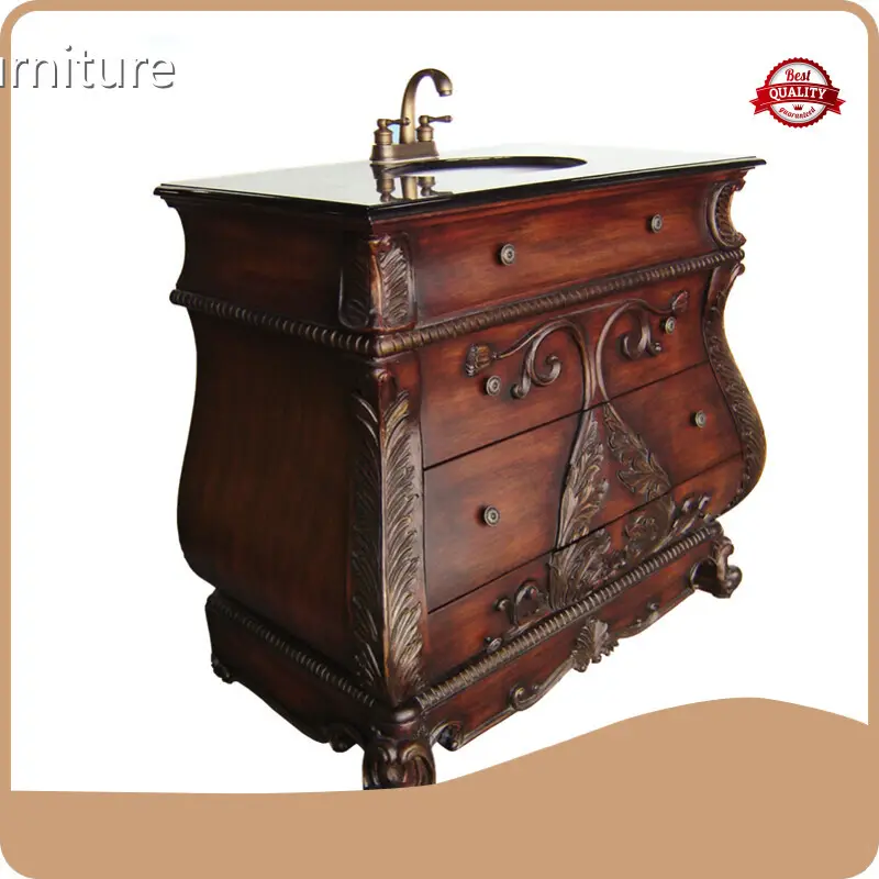 Light Wood Vanity Bathroom Supernalway Furniture Manufacture 1