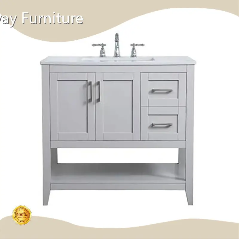 Bathroom Vanity with Makeup Table Supernalway Furniture Brand Factory Price 1
