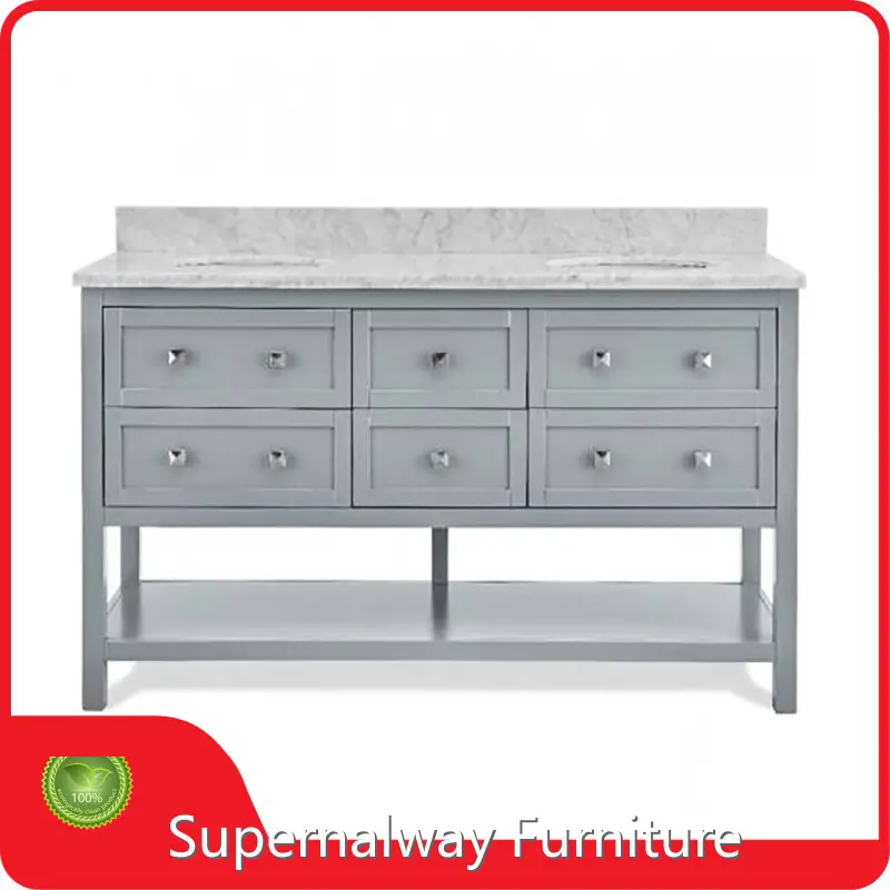 Oak Bathroom Cabinet Supplier for Washing 1