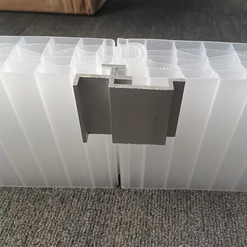 X-structure polycarbonate facade panel with translucent luminous for curtain wall 7