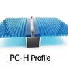 Polycarbonate Connectors With H Profile For PC Sheet Installation 2