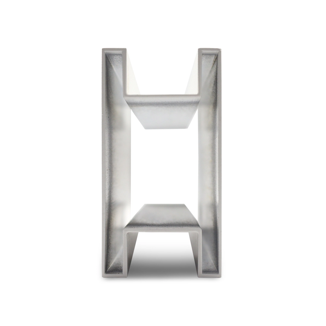 Aluminum Groove Square Tube profile Decorative Various Sizes GN300x100FG 1
