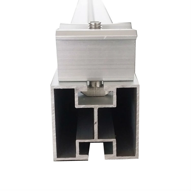 6005-T6 إطار شمسي لقوس كهروضوئي أسود بأكسيد 1