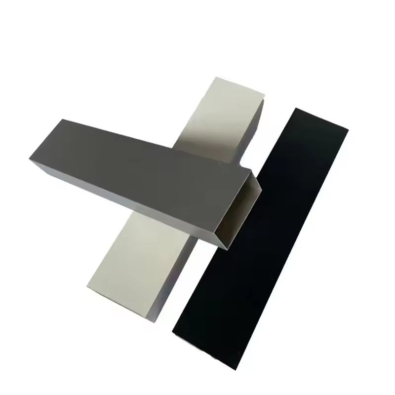 Tube en aluminium carré 6060-T66 Tuyau en aluminium rectangulaire Grain de bois Aluminium 2