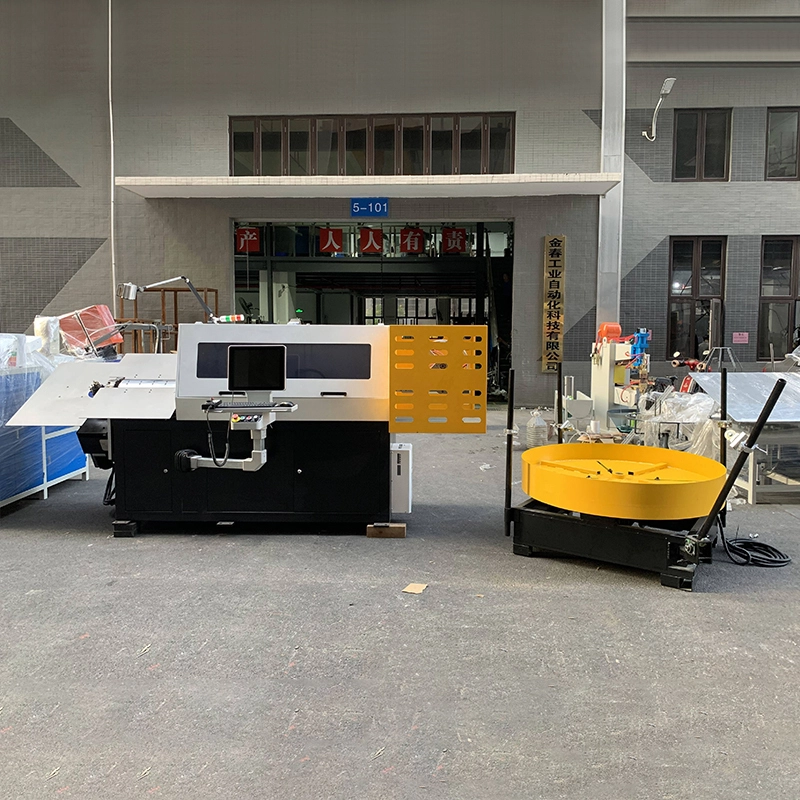 The computer - numerically - controlled (CNC) automatic stainless - steel 3D bending workbench can produce three - dimensional wire bending. 1