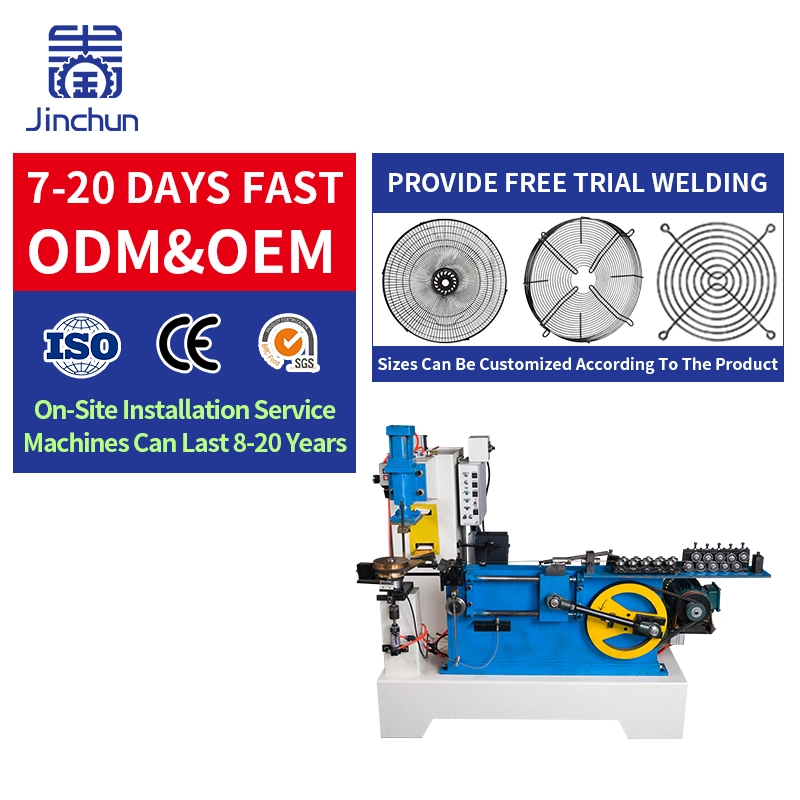 Machine de soudage par points pour bagues intérieures Jinchun, adaptée à la fabrication de grilles de protection de ventilateur 1