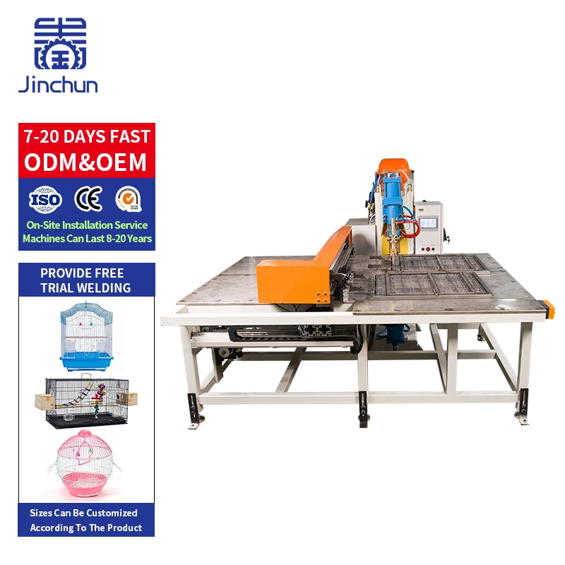 High-Precision Industrial Machinery Automatic Wire Mesh Platform Welding Machine Jinchun Xy for Pet Bird Cage Production Linesolutions 1