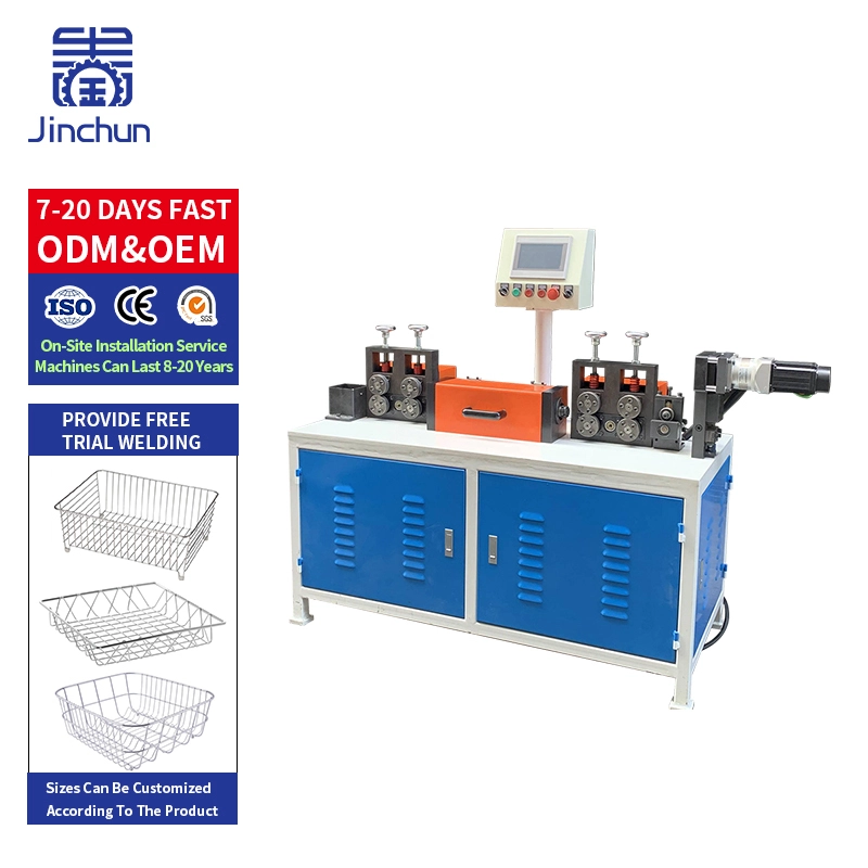 High-Precision Servo-Driven Fixed-Cut Wire Straightening and Cutting Machine for Jinchun Cabinet Pul-0ut Basket Manufacturing System 1