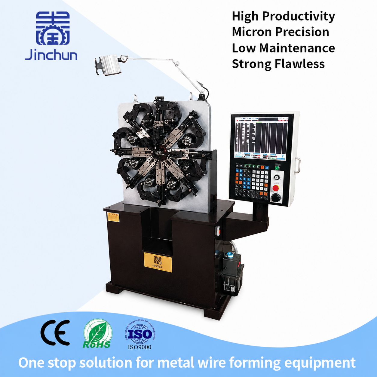Machine à enrouler les ressorts CNC polyvalente de haute précision pour le formage de fils à usages multiples 2