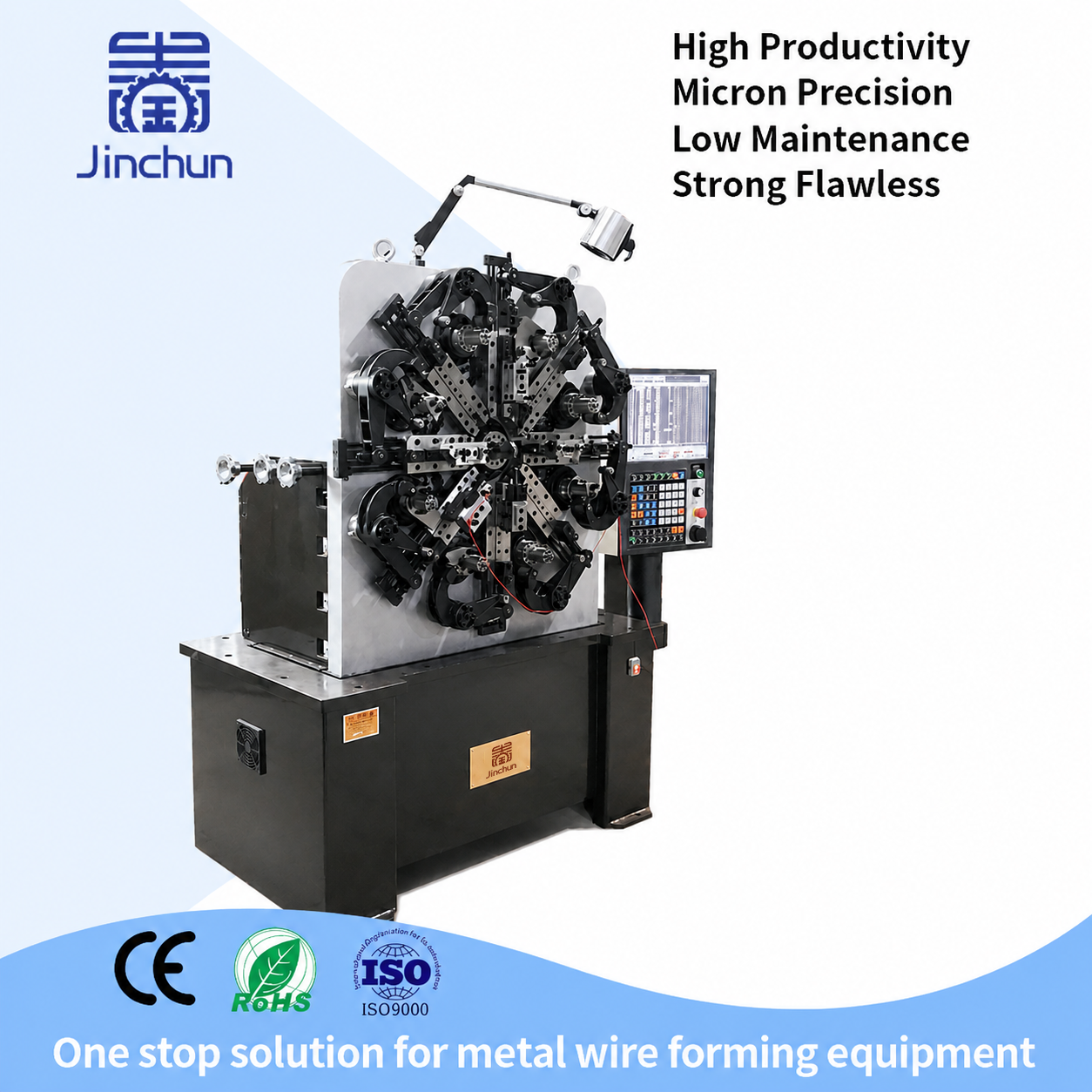High-Precision 3~4 Axes CNC Versatile Spring Coiling Machine for Smart and Efficient Production 2