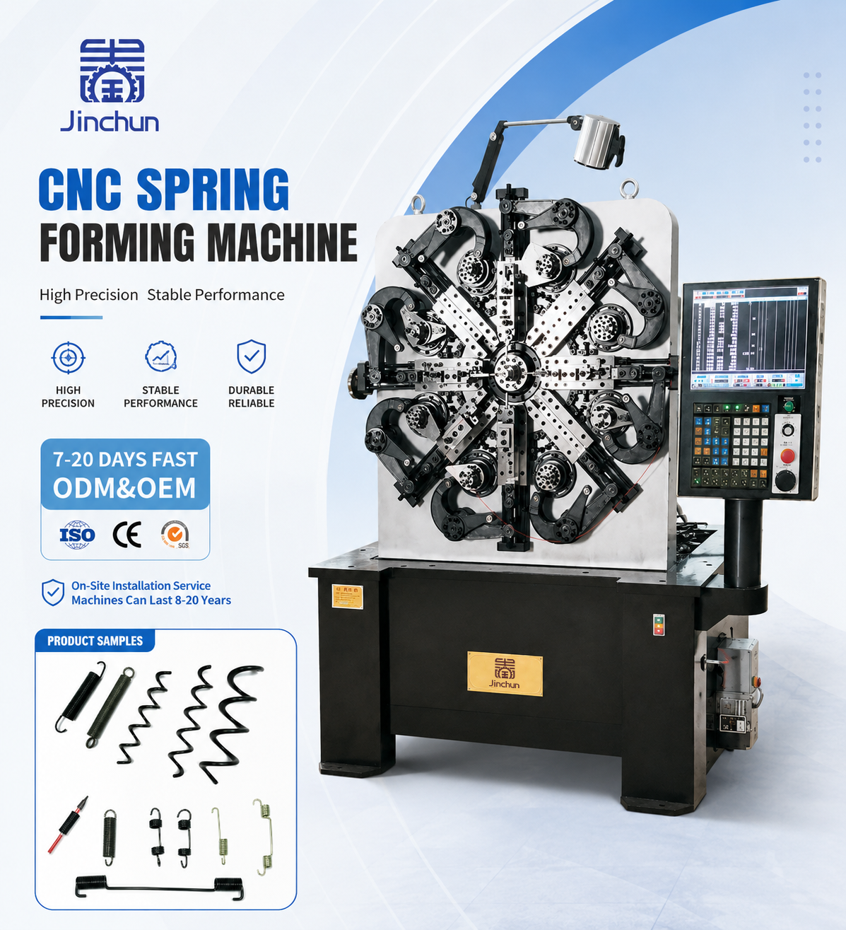 4-Axes CNC Versatile Spring Coiling Machine for High-Precision Wire Forming 1