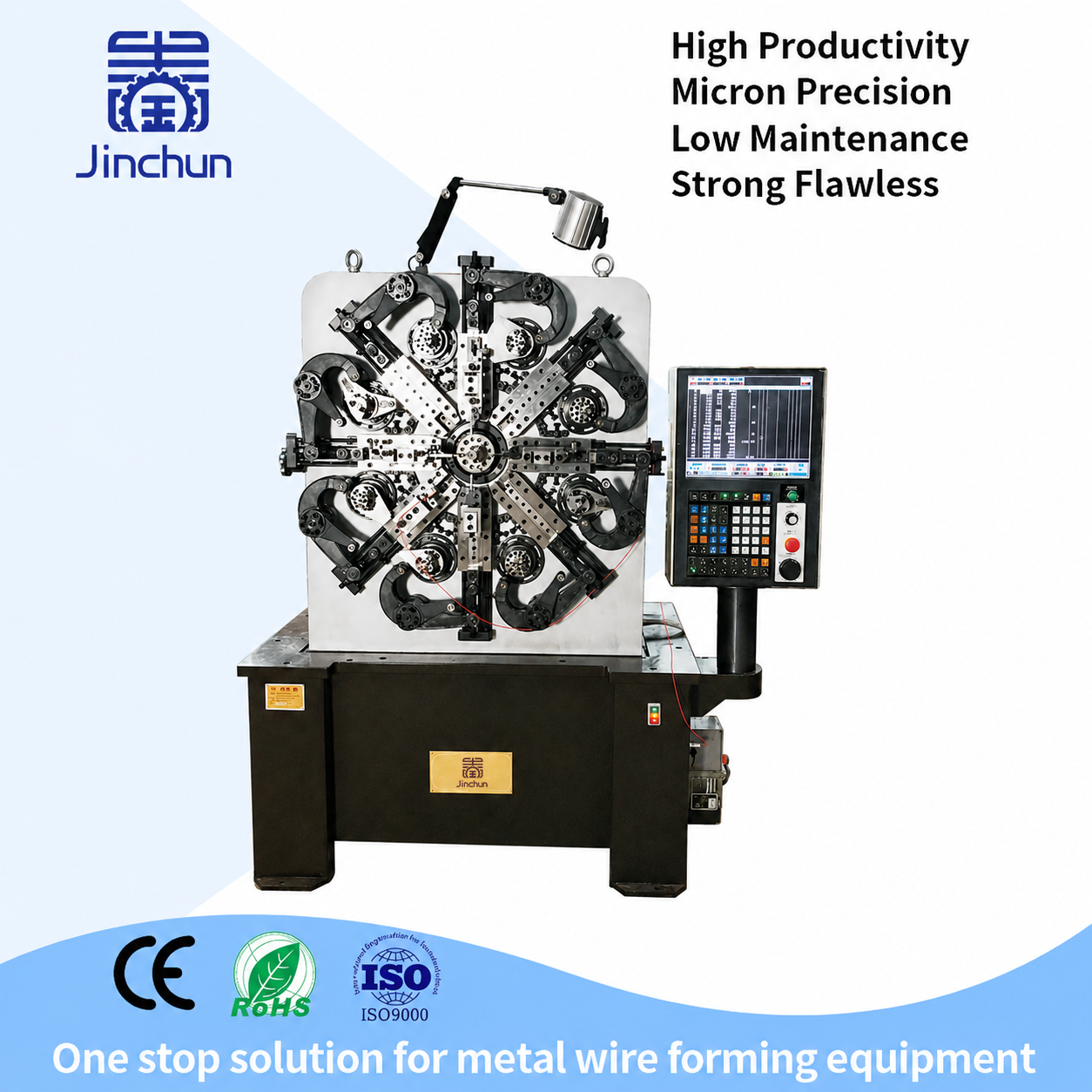 4-Axes CNC Versatile Spring Coiling Machine for High-Precision Wire Forming 2