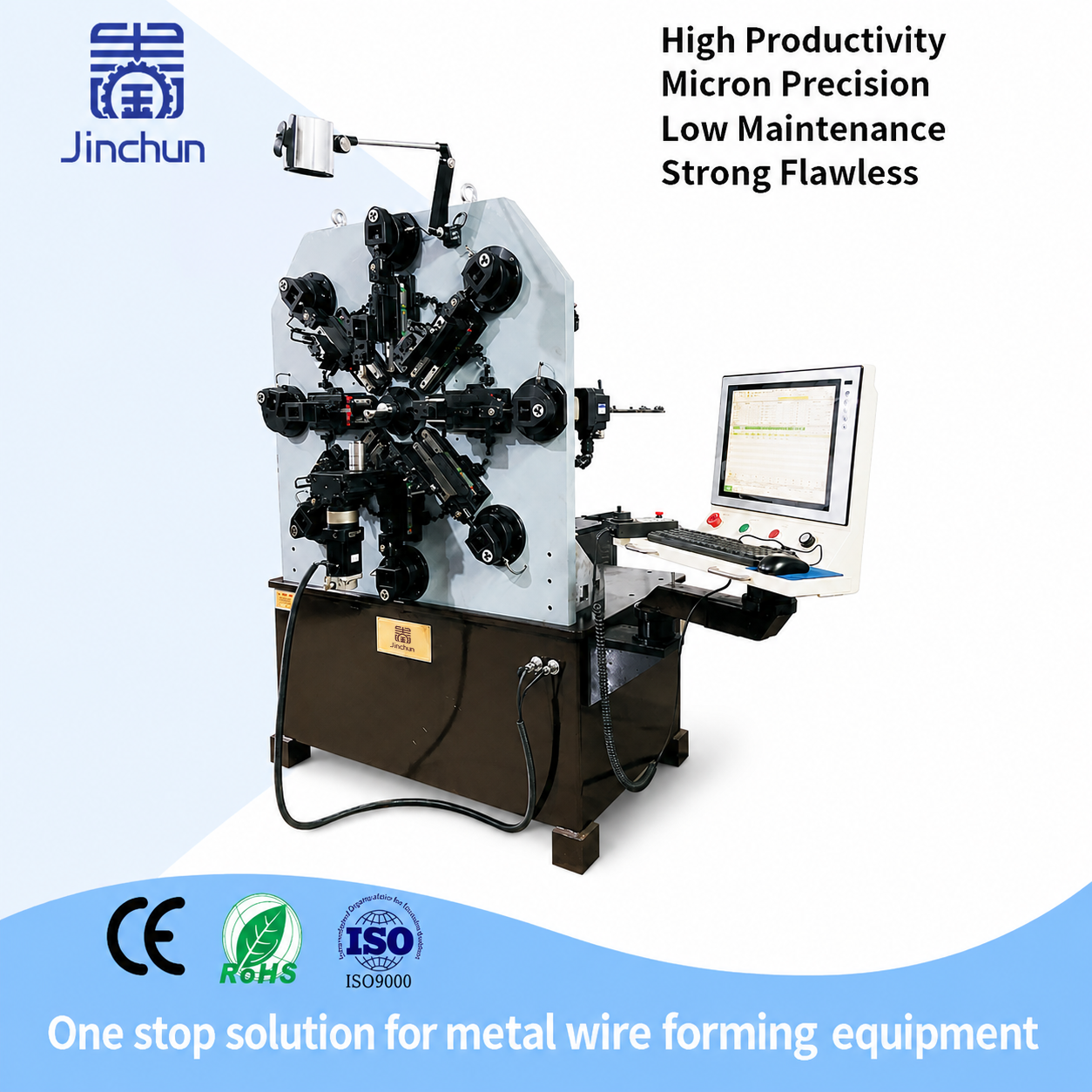 Machine de formage de ressorts sans came multi-axes pour la fabrication de précision 2