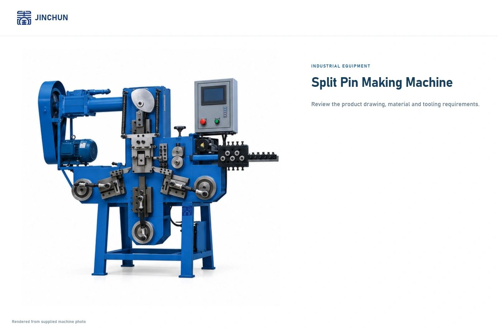 JINCHUN Split Pin Making Machine (JC-NEW99) | Custom Forming Equipment 1