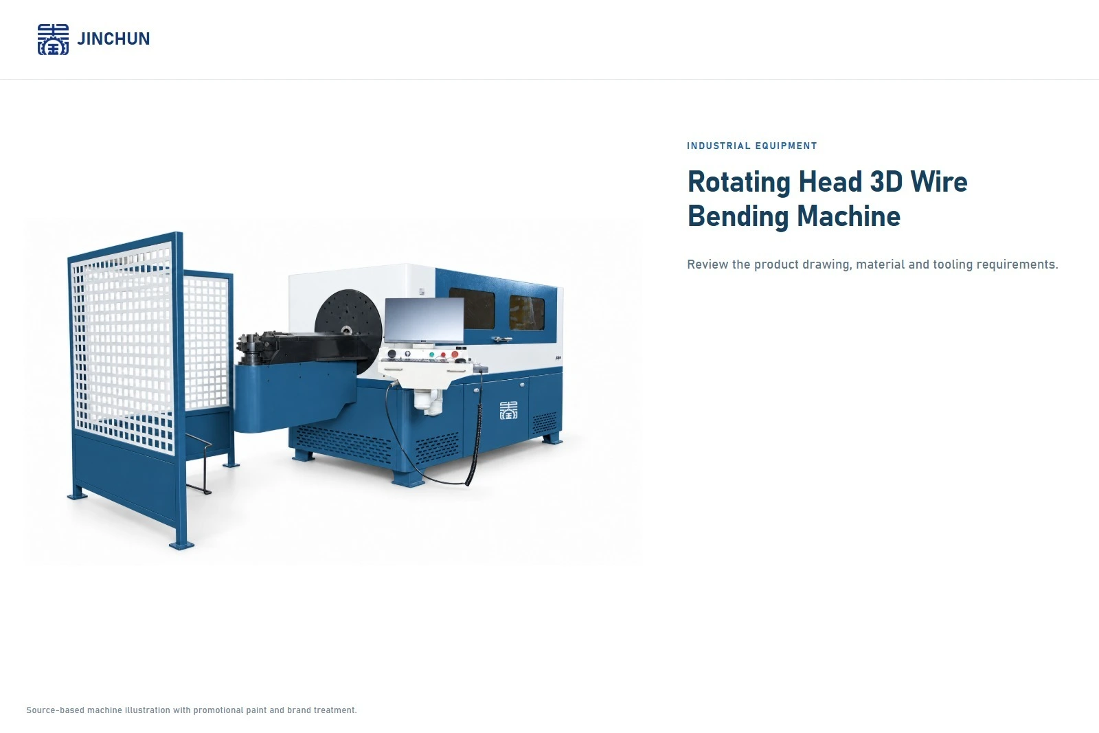 JINCHUN Rotating Head 3D Wire Bending Machine | Custom Industrial Equipment 1