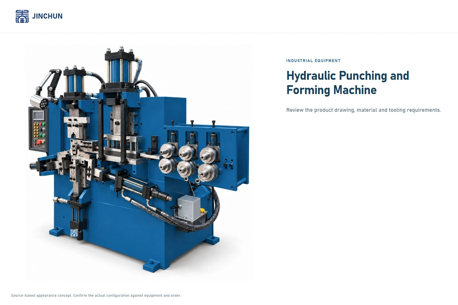 JINCHUN Hydraulic Punching and Forming Machine | Custom Industrial Equipment 1