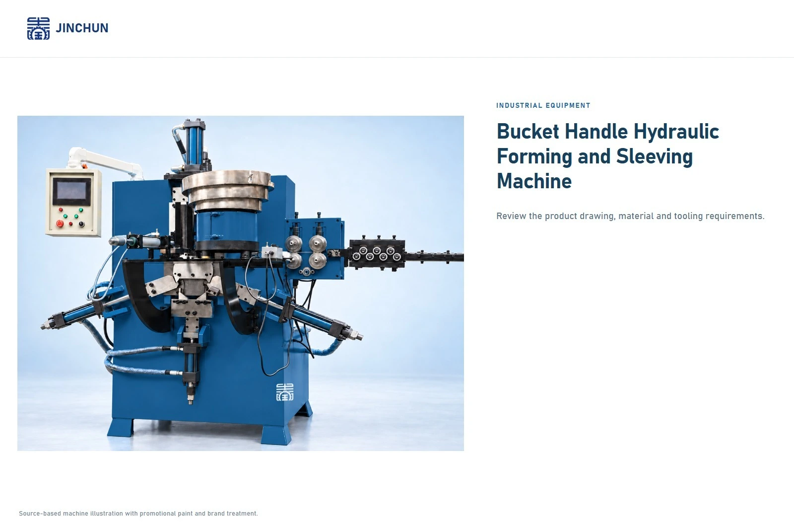 JINCHUN Bucket Handle Forming and Sleeve Inserting Machine | Custom Industrial Equipment 1