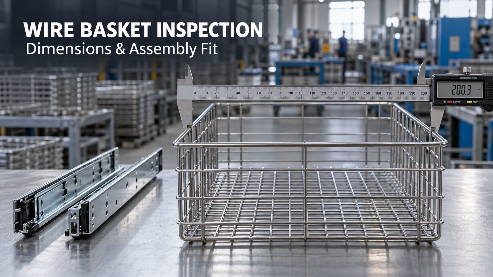 Wire Basket Inspection After Welding and Assembly Checks
