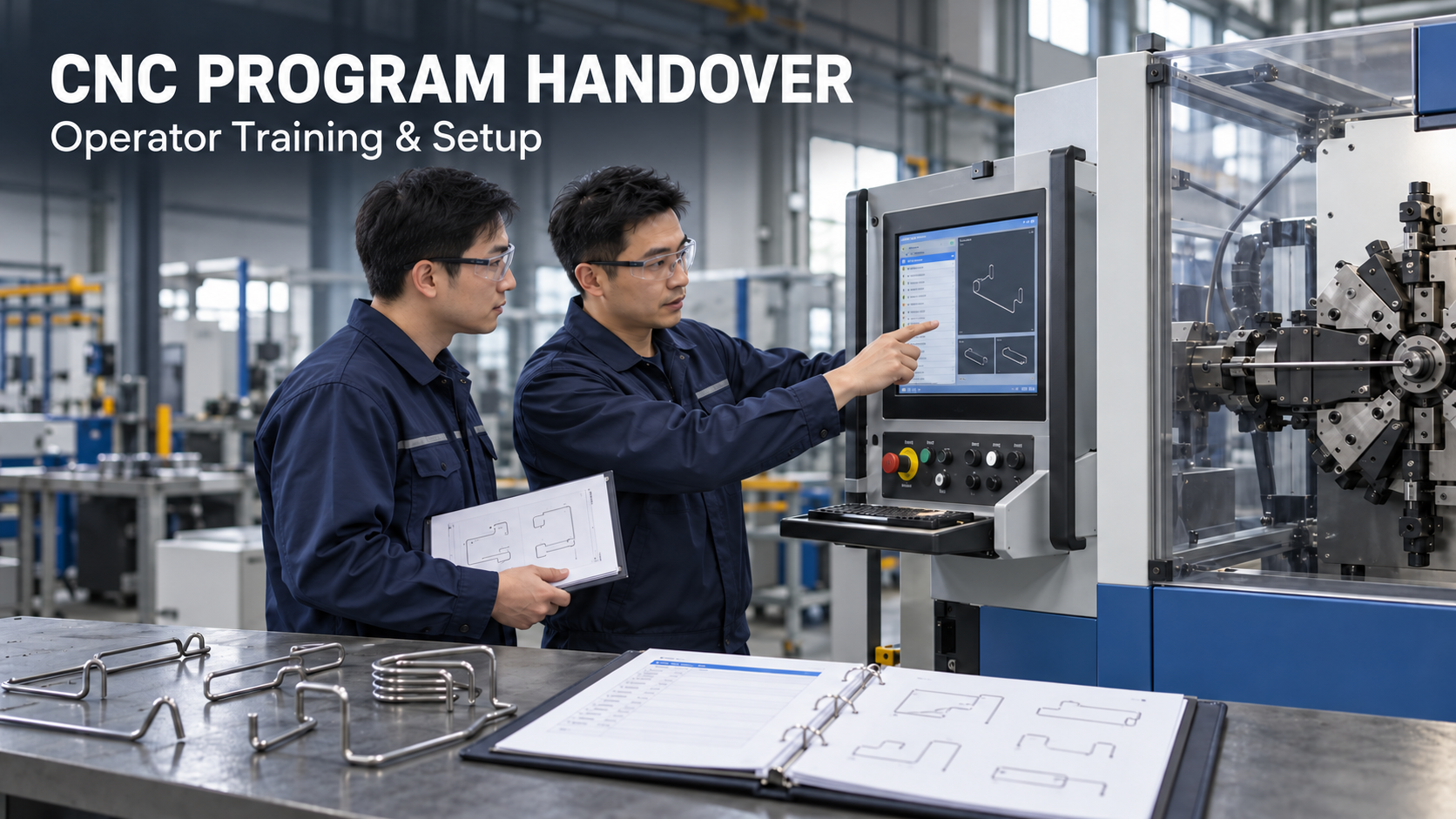 CNC Wire Bending Machine Program and Training Handover