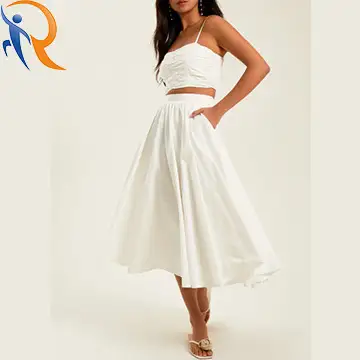 2024 Summer Fashion Women's High Waist A-line Womens Mini Skirt Elegant Temperament Slimming Dress 1