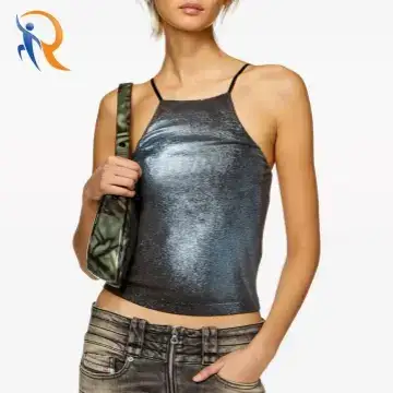 Vintage style Elevated Lived-in look Faded metallic camisole 1
