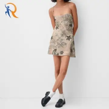 Spaghetti Strap Backless Tulle mini dress-1722305485376620 1