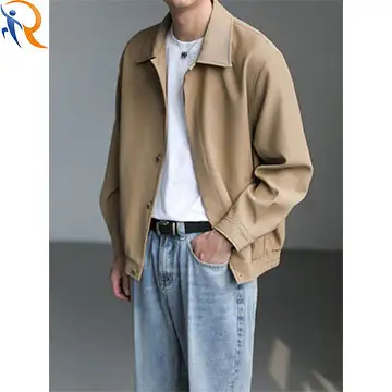 High-grade Sag Loose Casual Niche Jacket Men's Spring Autumn Coat Designed Fashion Single Breasted Jacket 1