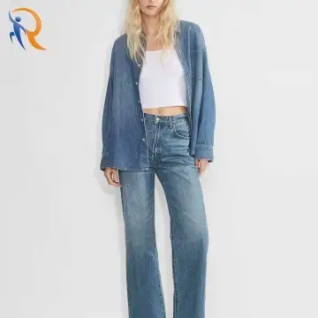 hi-rise wide jean High-rise wide-leg jeans 1