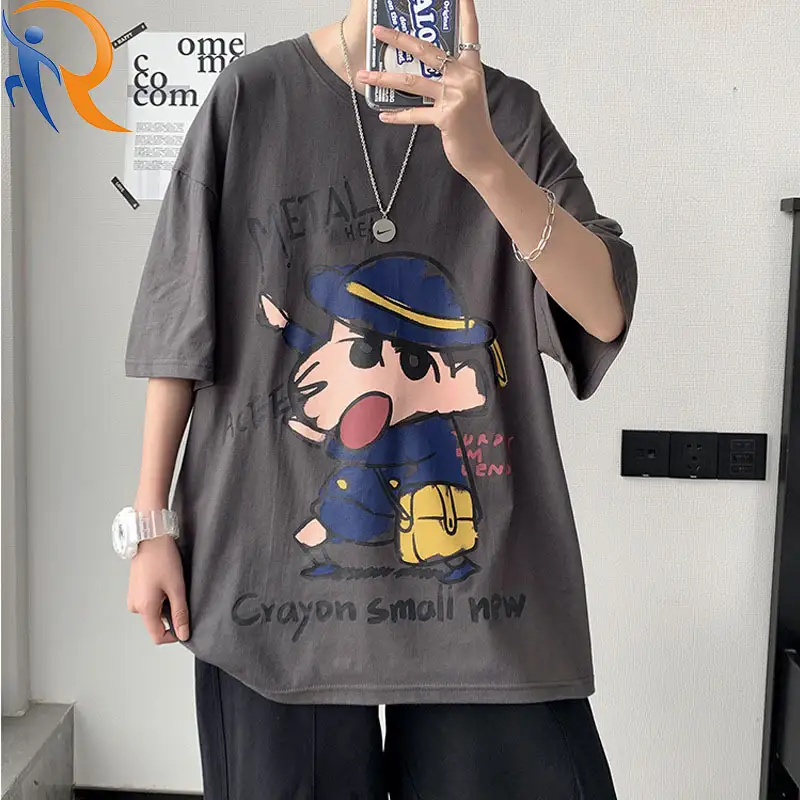 Teen Carton Screen Print short-sleeved T-shirt 1