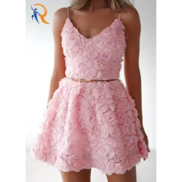 Skirt Set in Pink Cute textured material Cute style 1