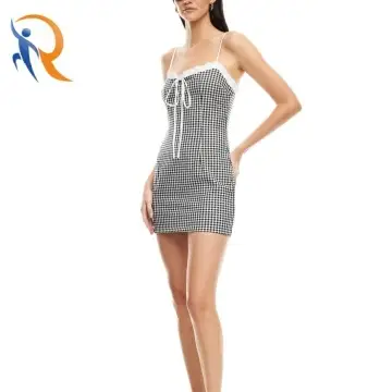 BARDOT GINGHAM MINI BLACK CHECK 1
