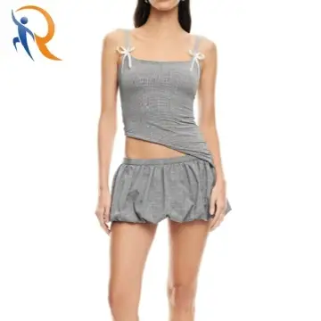 UN TUTU MINI SKORT ONYX GINGHAM 1
