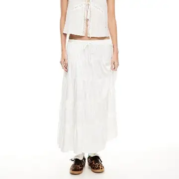 KIERA TIERED SKIRT PORCELAIN 1