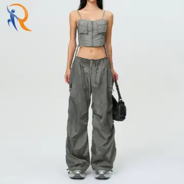 FUTURE Storm Hunting Loose Paratrooper Pants Dark Gray 1