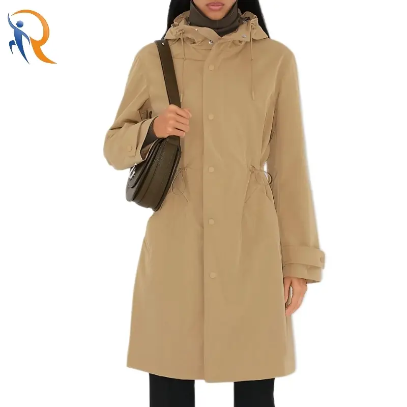 Winter Adjustable Waist Midi Hooded Jacket 1
